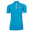Woof Wear Young Rider Performance Riding Shirt Short Sleeve - Turquoise