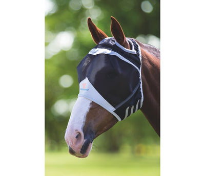 Shires Pro Fine Mesh Fly Mask - No Ears, No Nose 6663