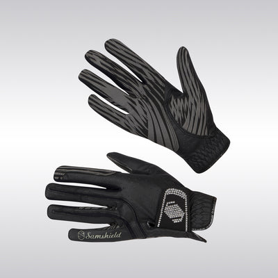Samshield V-Skin Swarovski Glove - Black/ Clear