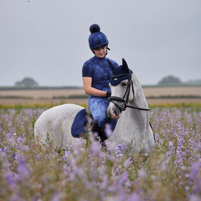 Aubrion Revive Short Sleeve Base Layer - Navy Tie Dye