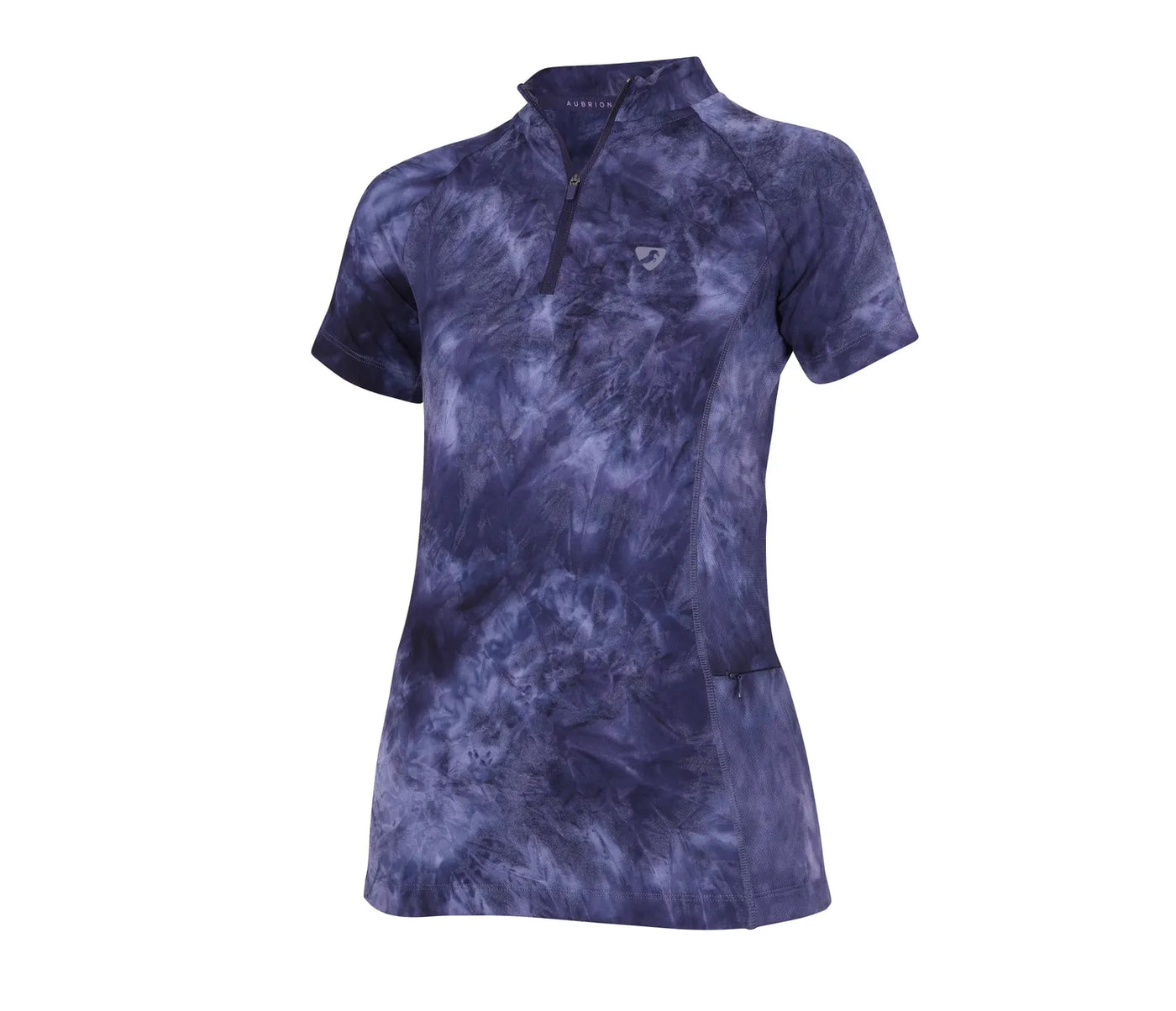 Aubrion Revive Short Sleeve Base Layer - Navy Tie Dye