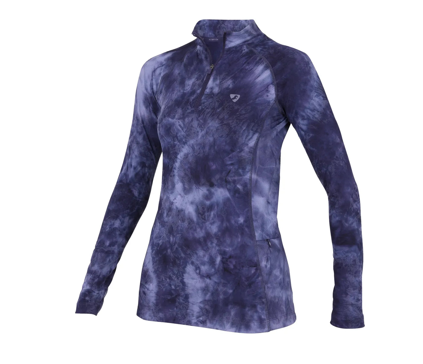 Aubrion Revive Long Sleeve Base Layer - Navy Tie Dye