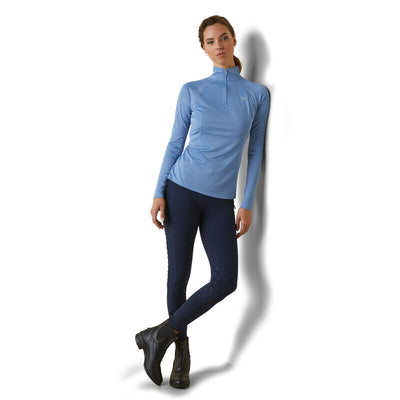 Ariat Sunstopper 2.0 1/4 Zip Baselayer Ashleigh Blue