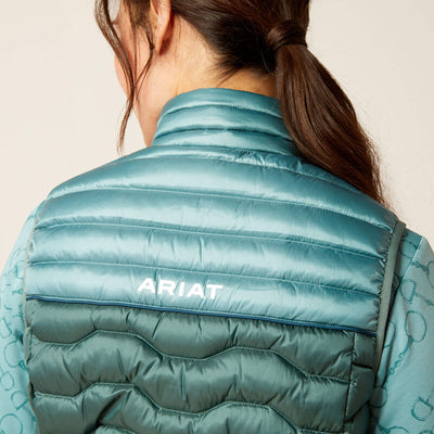 Ariat Ideal Down Vest - Iridescent Arctic/ Silver Pine