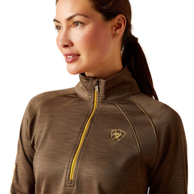 Ariat Women's Tek Team 1/2 Zip Sweatshirt - Canteen