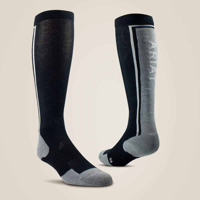 AriatTEK Winter Slimline Sock - Black/Sleet