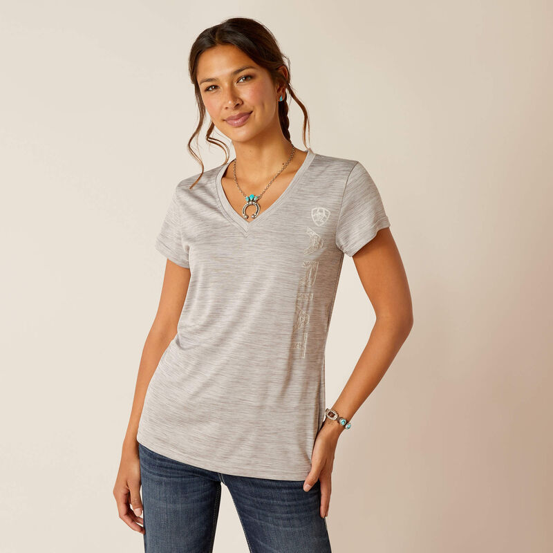 Ariat Women's Logo Baselayer T Shirt - Alloy