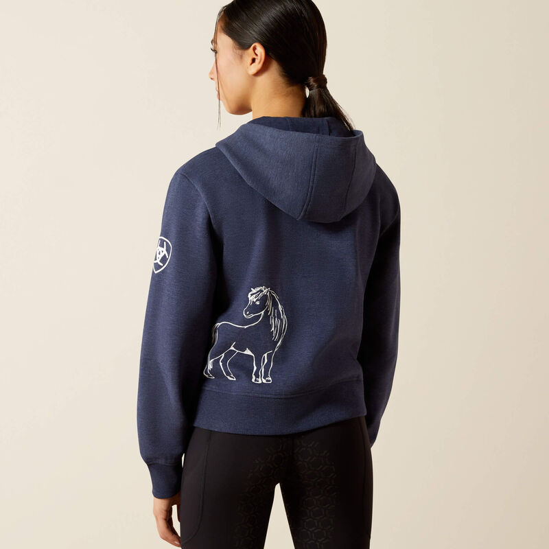 Ariat Spiffy Full Zip Sweatshirt NAVY HEATHER