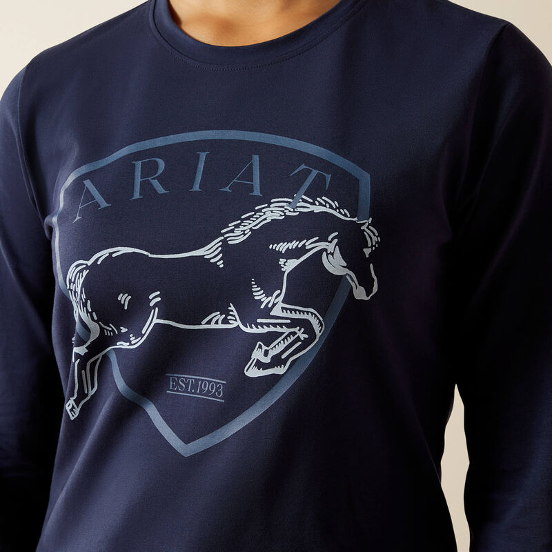 Ariat Kid's Liberty Jump T-Shirt - Navy