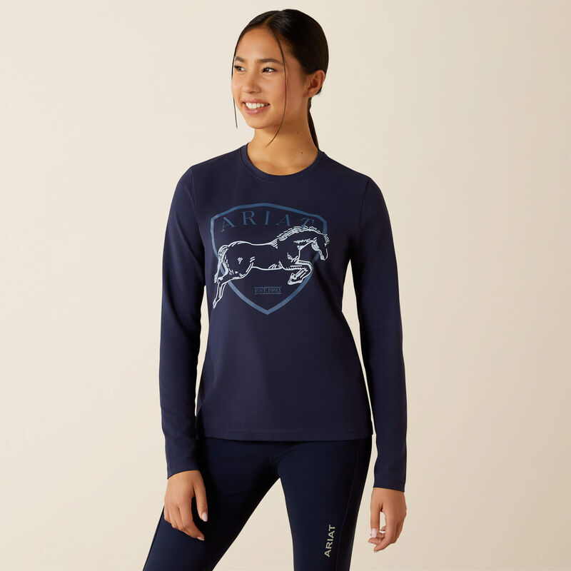 Ariat Kid's Liberty Jump T-Shirt - Navy