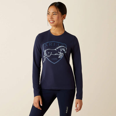 Ariat Kid's Liberty Jump T-Shirt - Navy