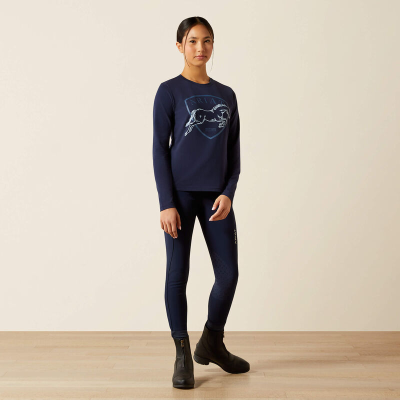 Ariat Kid's Liberty Jump T-Shirt - Navy