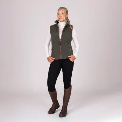 Shires Aubrion Core Fleece Gilet Ladies Green 10149