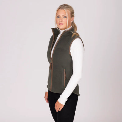 Shires Aubrion Core Fleece Gilet Ladies Green 10149