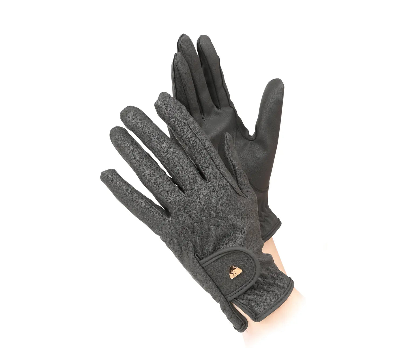 Shires Aubrion Arene FlexFit Riding Gloves - Childs Black 1077