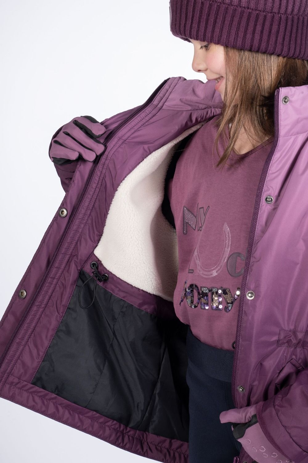 HKM Alva Kid's Riding Jacket - Lilac