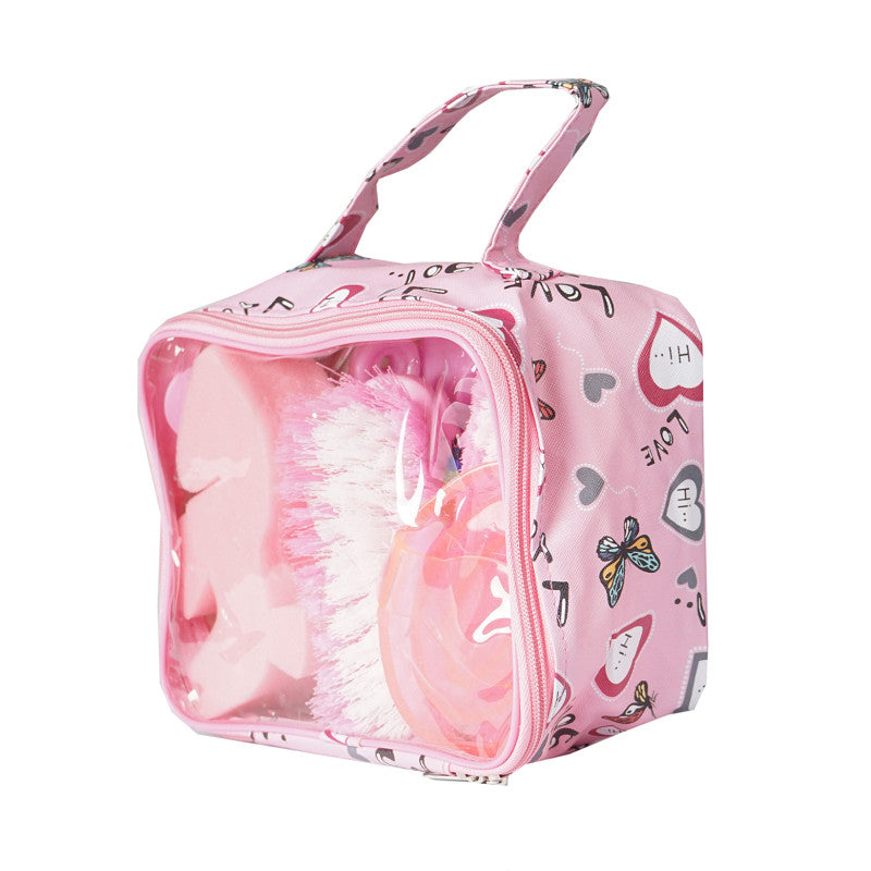 Horka Grooming Bag - Pink Hearts