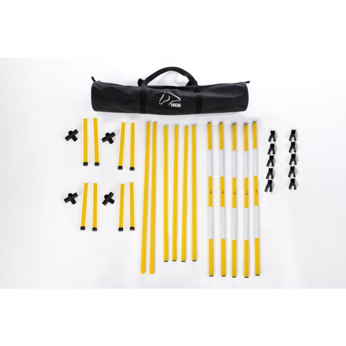 Hobby Horse Jumping Set - Two Jumps in Yellow