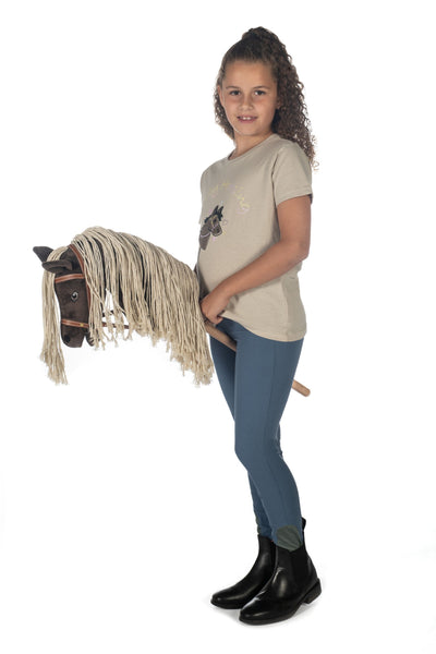 HKM T-shirt -Hobby Horsing Rainbow - Beige