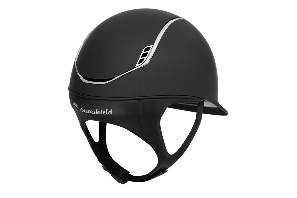 Samshield 2.0 Shadowmatt with Chrome Black Trim & Blazon - Black