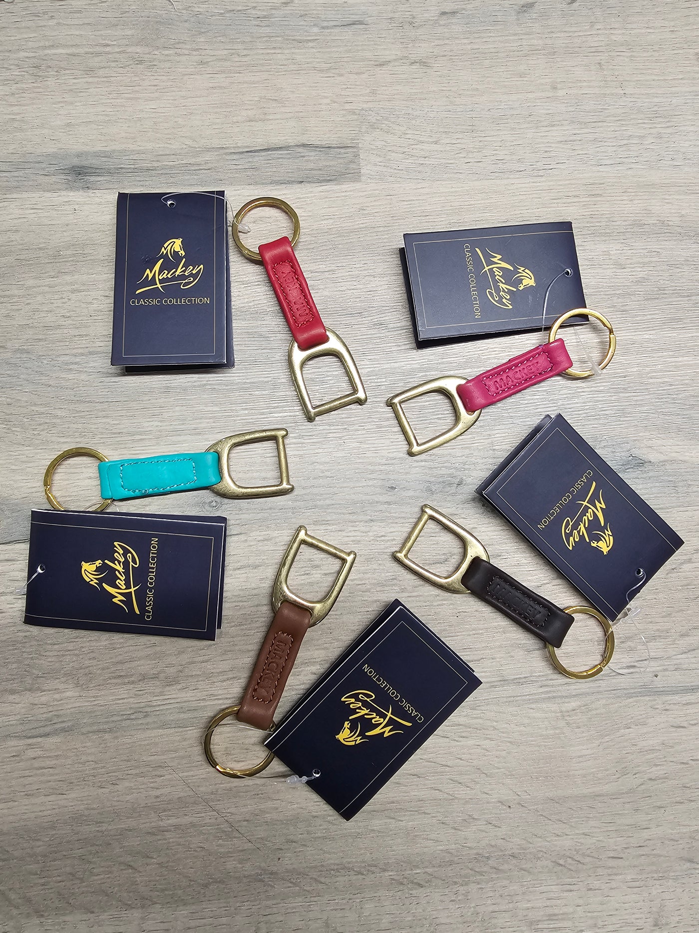 Mackey Stirrup Keyring - Assorted Colours