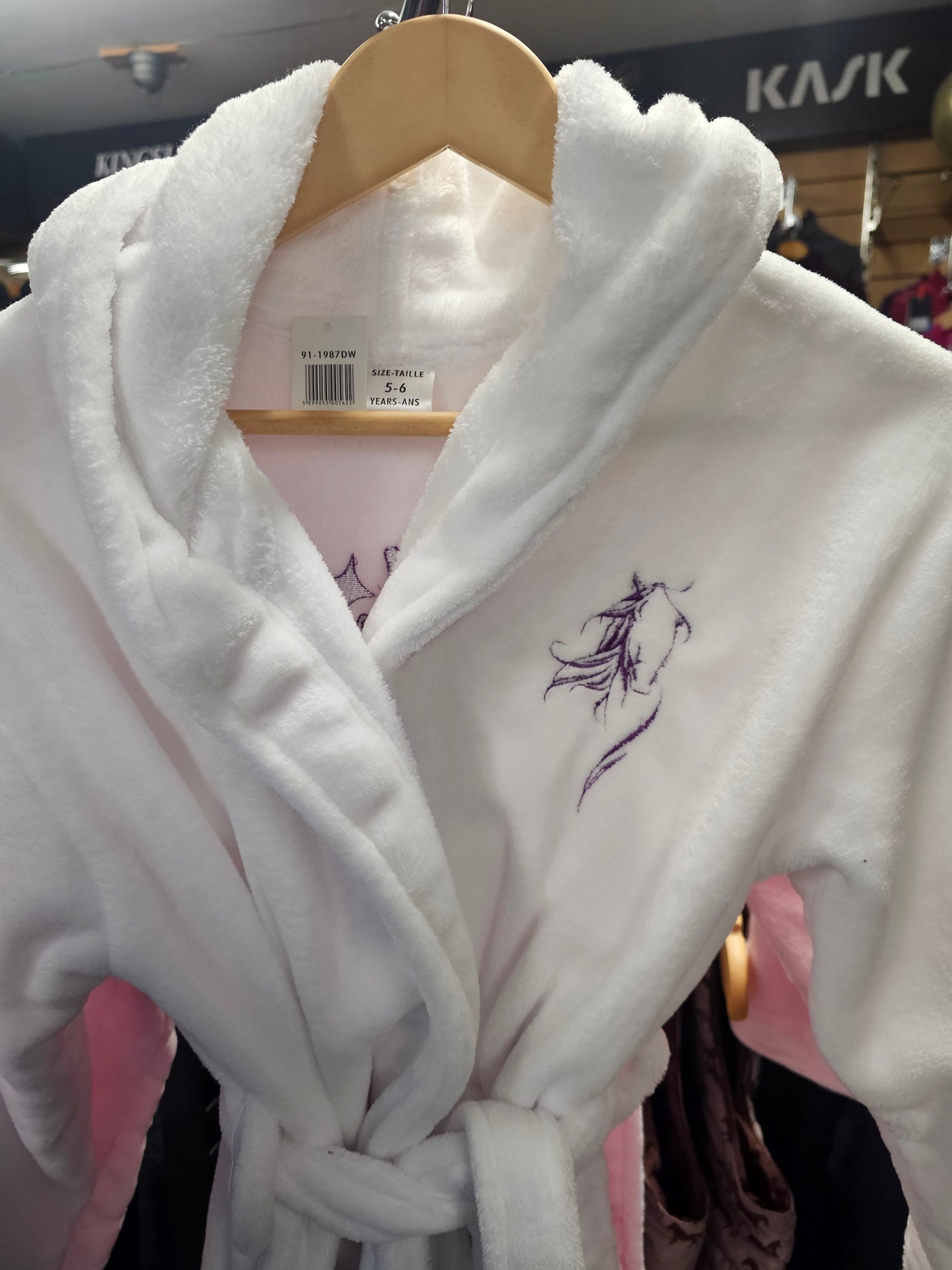 I'm Just a Girl Who Loves Horses Kids Bathrobe Dressing Gown