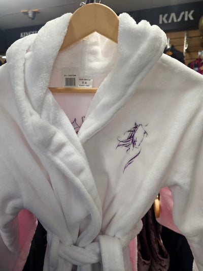 I'm Just a Girl Who Loves Horses Kids Bathrobe Dressing Gown