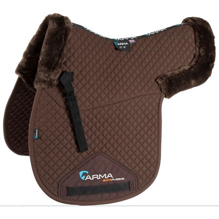 Shires ARMA Half Lined Numnah - Brown 5291