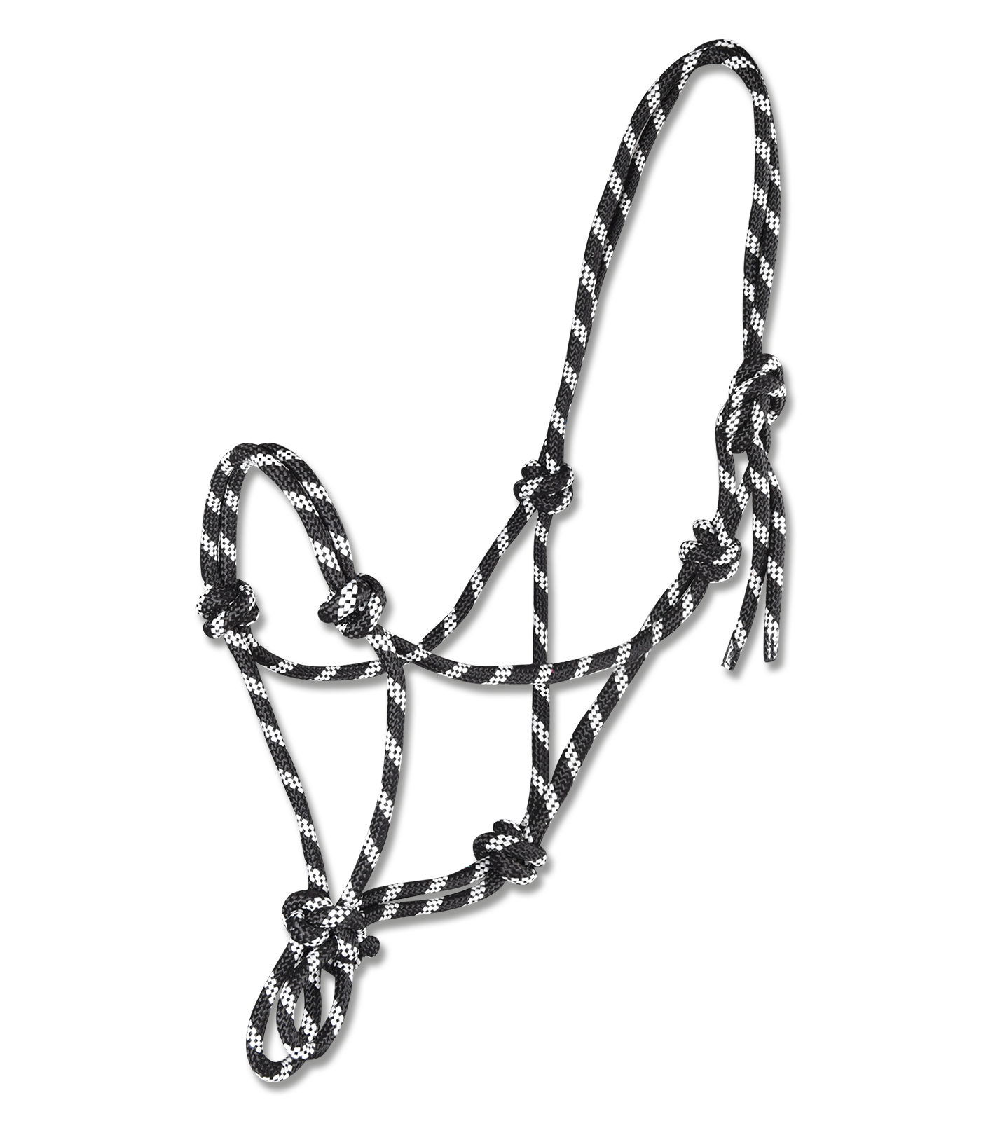 Waldhausen Knotted Halter - Black/ White