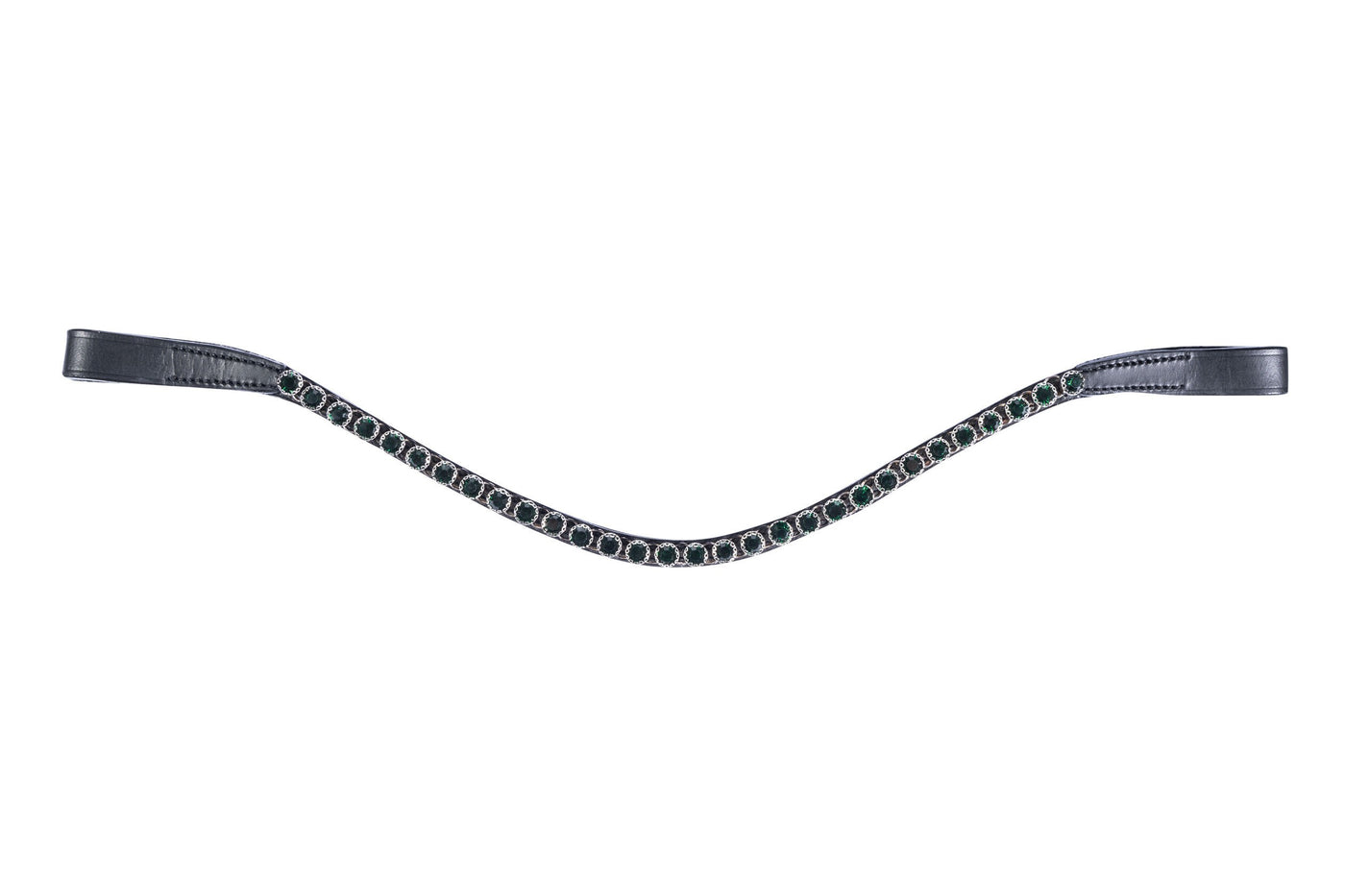 HKM Precious Browband - Deep Green