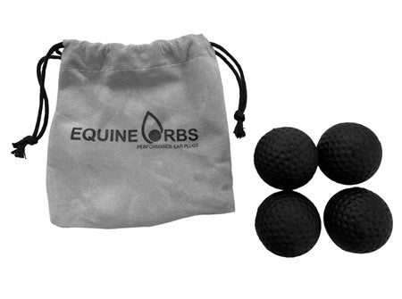 Equetech Equine Orbs - Performance Ear Plugs - Black