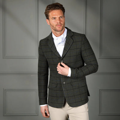 Gents Aubrion Saratoga Jacket - Dark Green Check