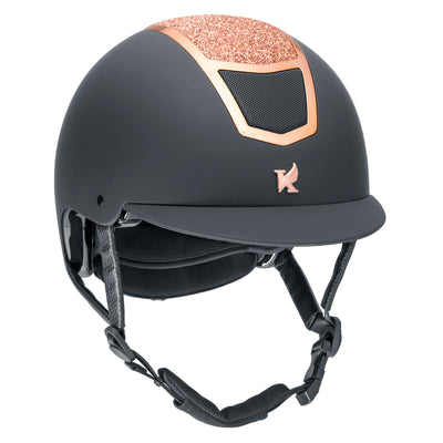 Karben Valentina Riding Hat - Black/Rose Gold