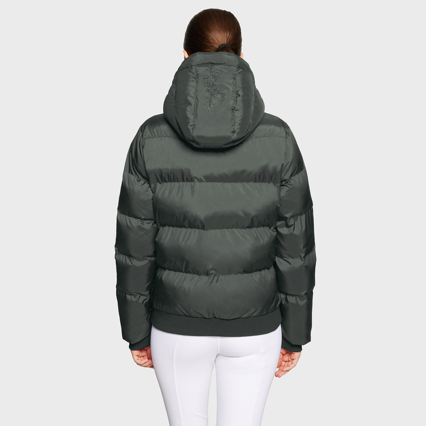 Samshield Billie Puffer Bomber Jacket - Dark Forsest