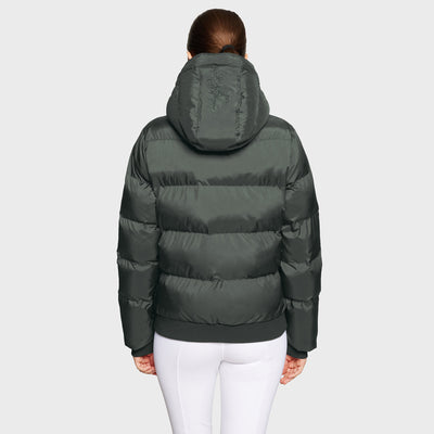 Samshield Billie Puffer Bomber Jacket - Dark Forsest
