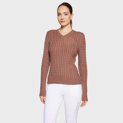 Samshield Lisa Twisted Pull Over Sweater - Chestnut