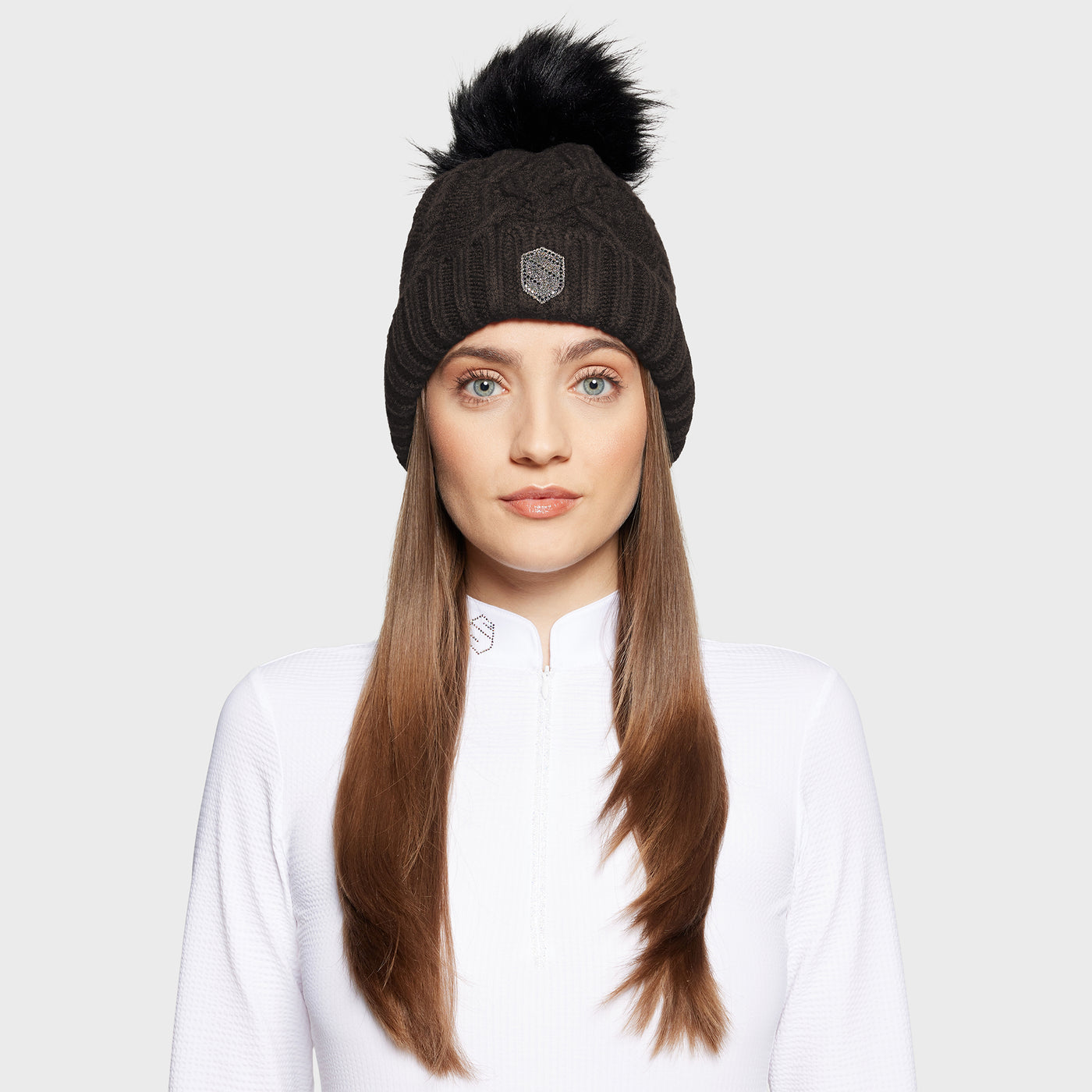 Samshield Nora Crystal Intarsia Beanie Mocha