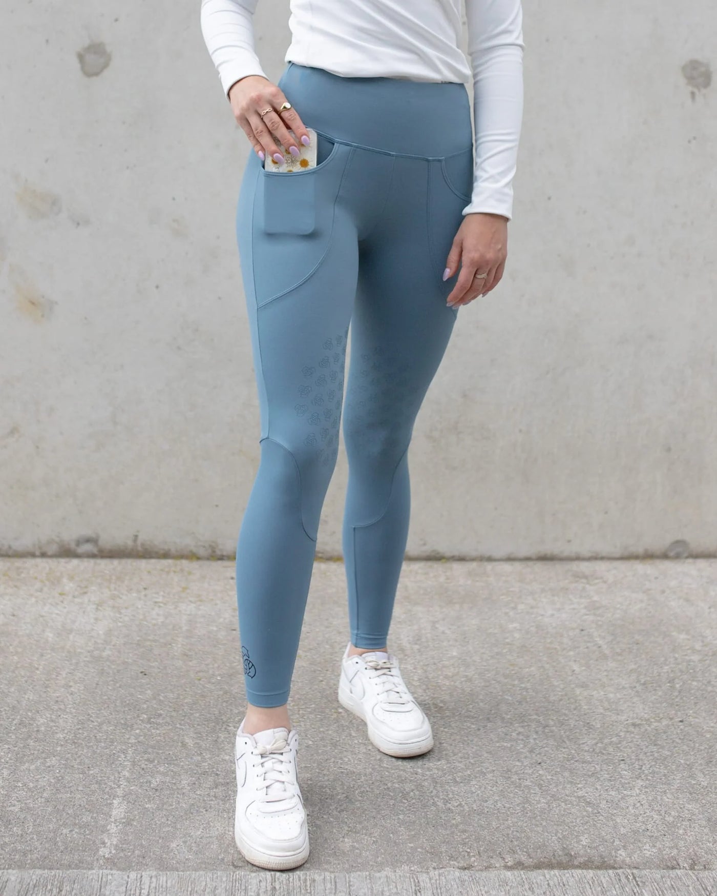 EquiEire Aisling Pull On Leggings - Blue
