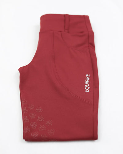 EquiEire Ava Pull On Leggings - Maroon