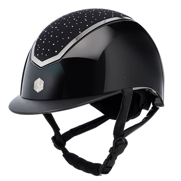 Charles Owen Kylo - Black Gloss with Crystal Top