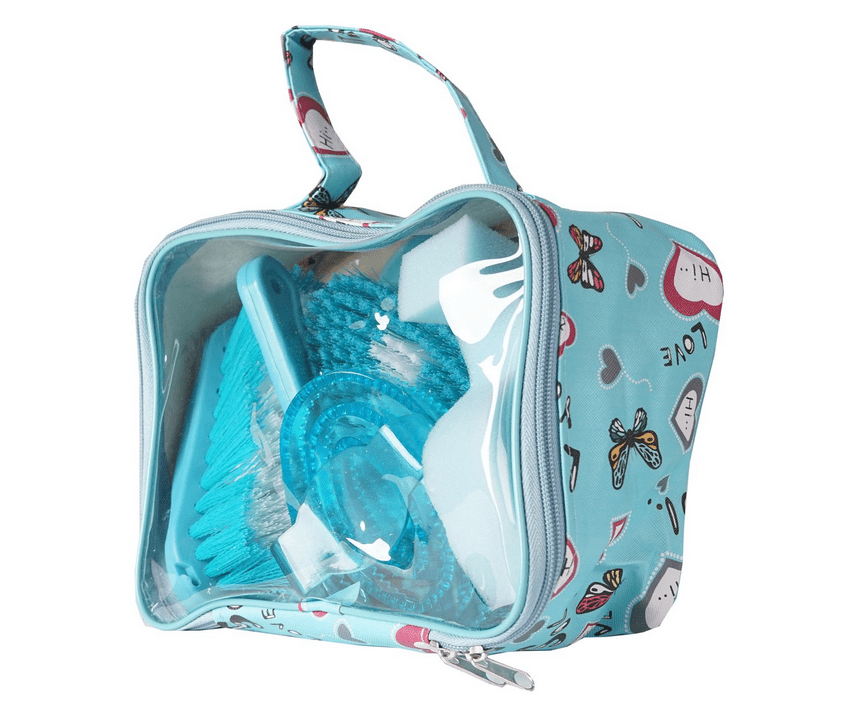 Horka Grooming Bag - Blue Hearts