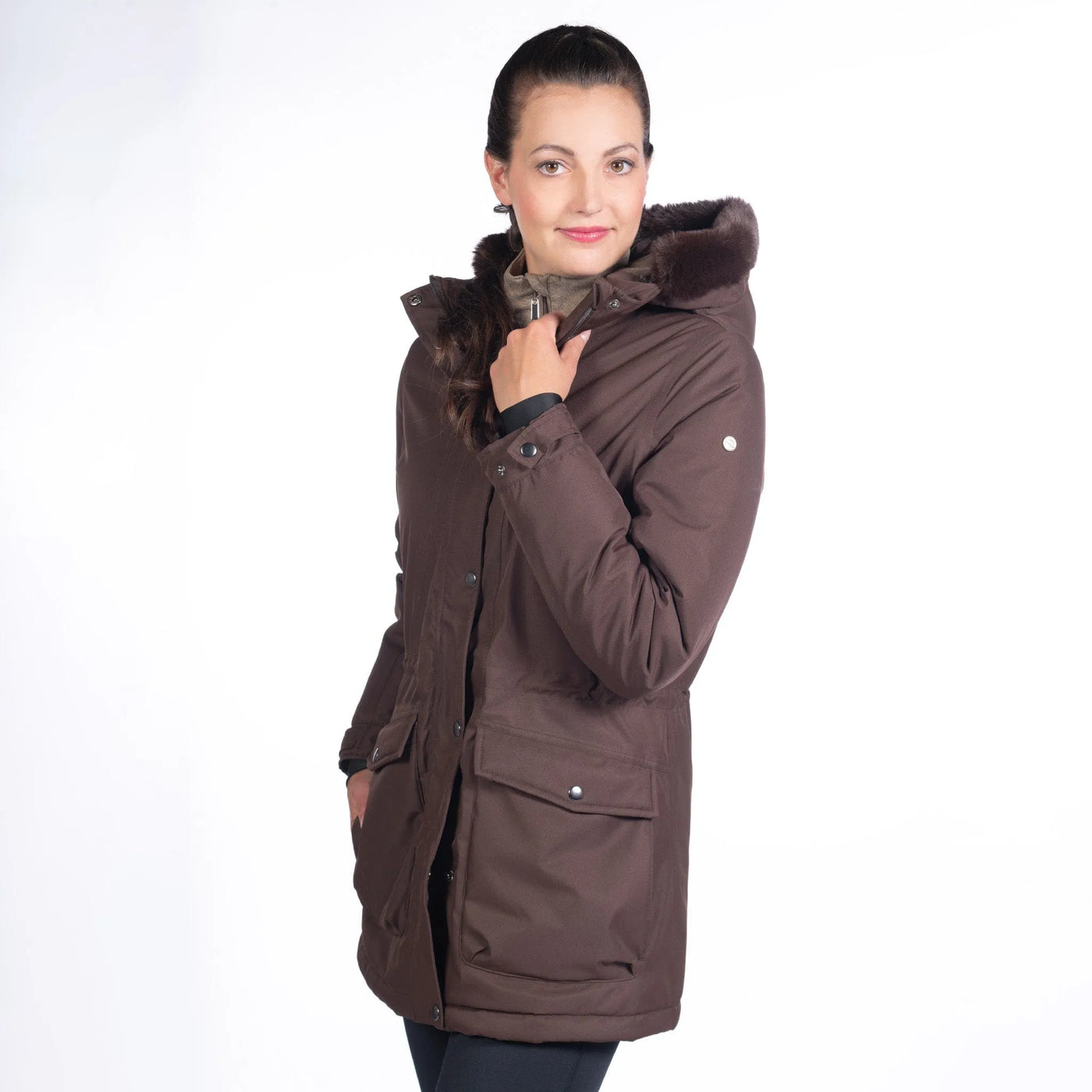 HKM Eaton Parka Jacket - Dark Brown