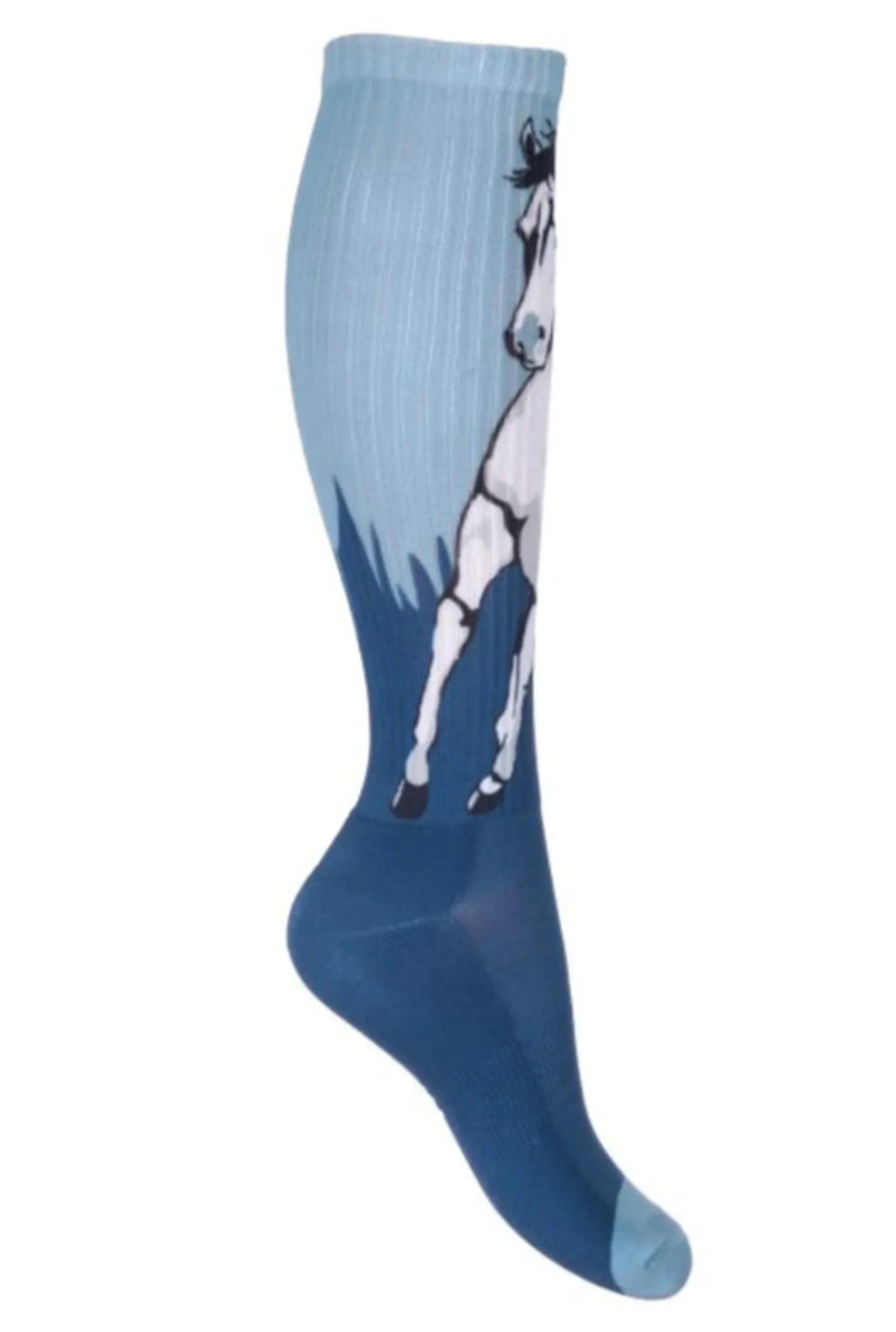 HKM Kid's Helsinki Socks - Ice Blue/ Blue