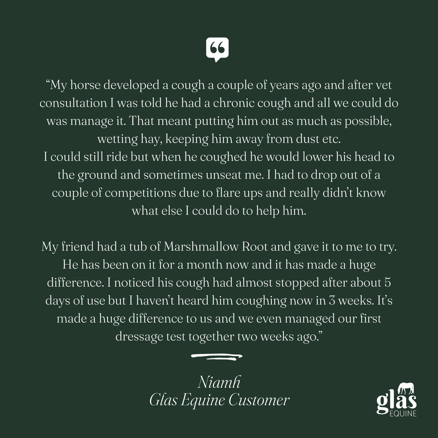 Glas Equine Marshmallow Root Digestive & Respiratory Support - 1KG