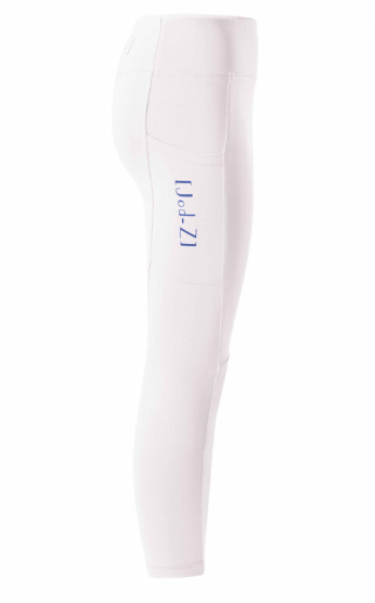 Jod-Z Riding Leggings - White with Blue