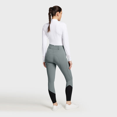 Samshield Tessa Knee Grip Pull On Ladies Breeches - Nickel