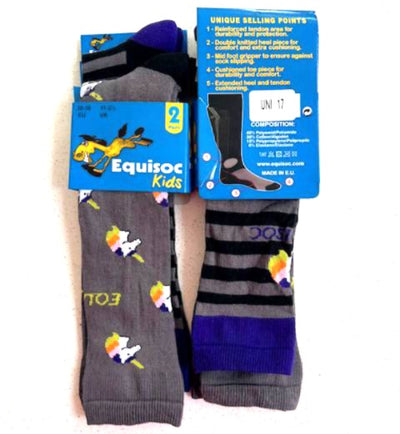 Equisoc Kid's Riding Socks Assorted Colours