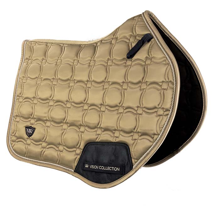 Woof Wear Vision CC Jump Cut Saddlepad - Champagne