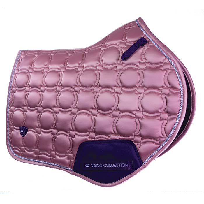Woof Wear Vision CC Jump Cut Saddlepad - Rose Gold