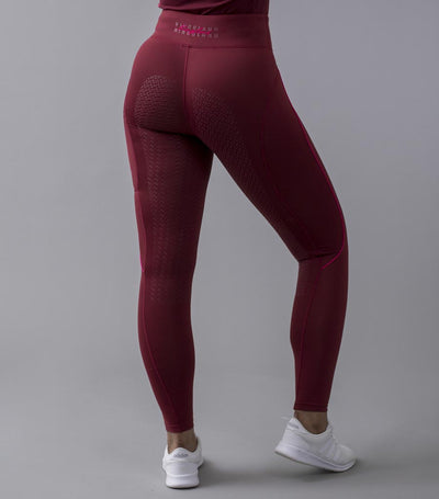 Kingsland Karina F-Grip Riding Tights Burgundy 6340